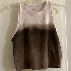 Shanti Watercolor Stripe Crop Tank